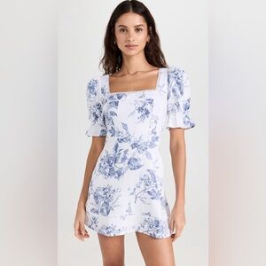 Reformation Evianna mini linen dress